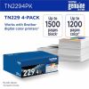 Brother Genuine TN2294PK Standard Yield Toner Cartridge Multipack (Includes 1 cartridge each of Black, Cyan, Magenta, and Yellow Toner)2