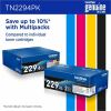 Brother Genuine TN2294PK Standard Yield Toner Cartridge Multipack (Includes 1 cartridge each of Black, Cyan, Magenta, and Yellow Toner)7