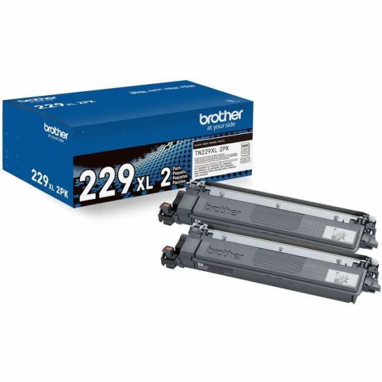 Brother Genuine TN229XL2PK High-yield Black Toner Cartridge Twin-Pack1