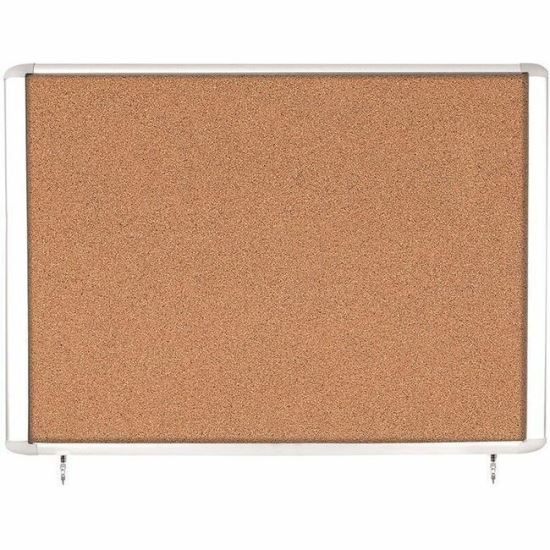 MasterVision Water-Resistant Enclosed Corkboard1