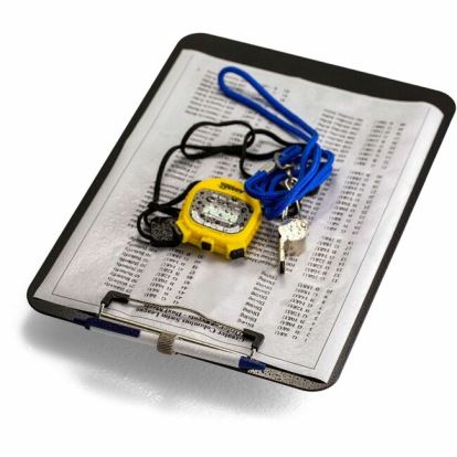 Officemate Low Profile Recycled Plastic Letter Size Clipboard w Pen Holder Black1