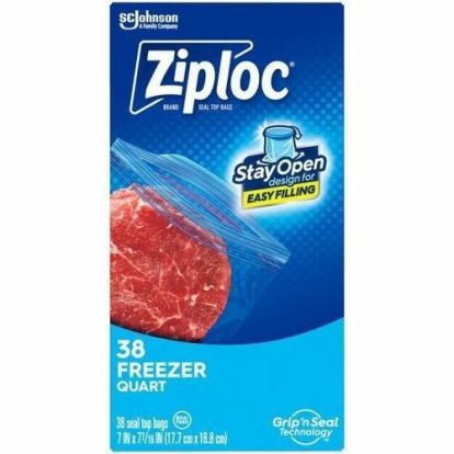 ZiplocÂ&reg; Grip n' Seal Freezer Bags1