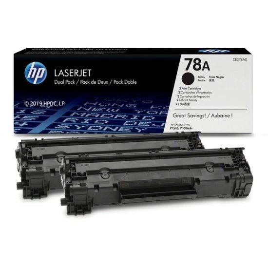 HP 78A 2-pack Black Original LaserJet Toner Cartridges1