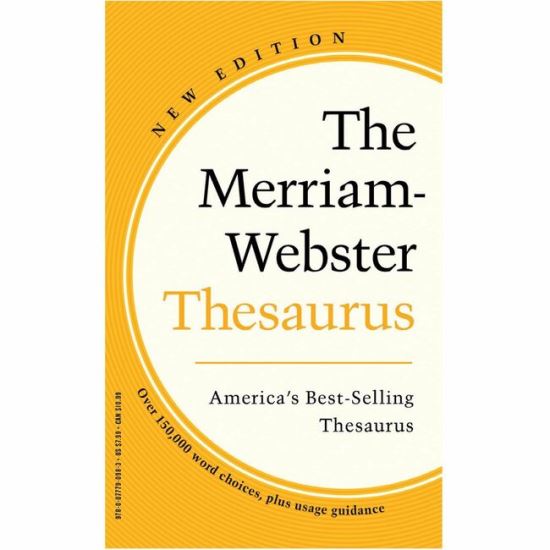 Merriam-Webster Paperback Thesaurus Printed Book1