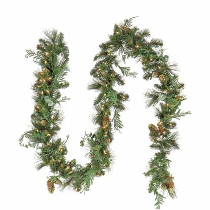 National Tree Decorative Garland - Clear, Green1