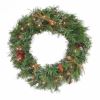 National Tree Decorative Wreath - Green, Red, White1