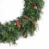 National Tree Decorative Wreath - Green, Red, White2