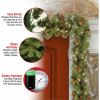 National Tree Decorative Garland - Green, Red, White2