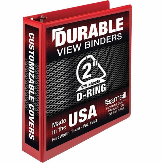 Samsill Durable Three-Ring View Binder1