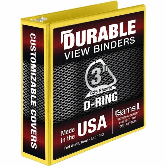 Samsill Durable Three-Ring View Binder1