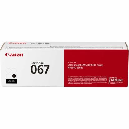 Canon 067 Original Standard Yield Laser Toner Cartridge - Black - 1 Pack1