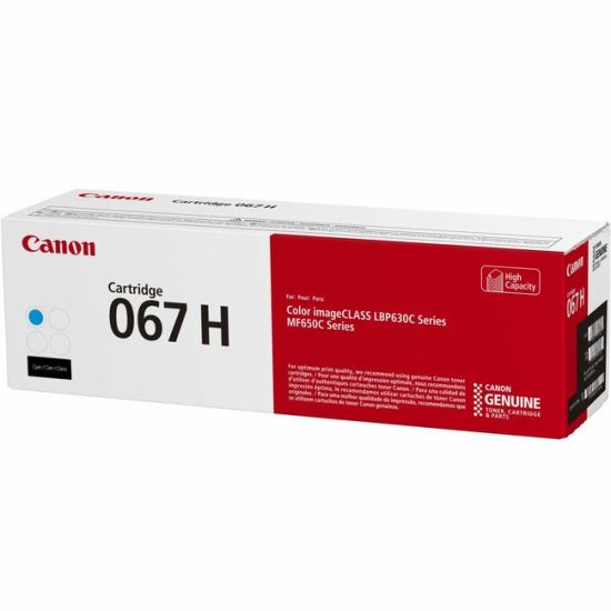 Canon 067 Original High Yield Laser Toner Cartridge - Cyan - 1 Pack1