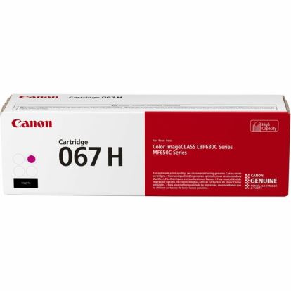 Canon 067 Original High Yield Laser Toner Cartridge - Magenta - 1 Pack1