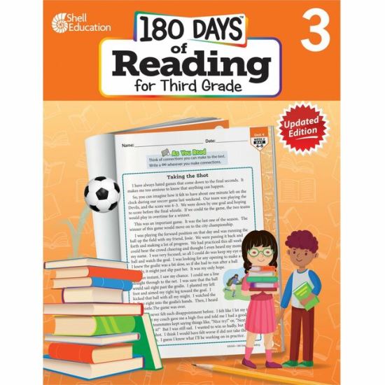 Shell Education 180 Days of Reading for Third Grade, 2nd Edition Printed Book1