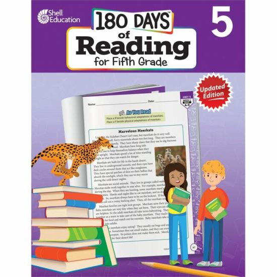 Shell Education 180 Days of Reading for Fifth Grade, 2nd Edition Printed Book1