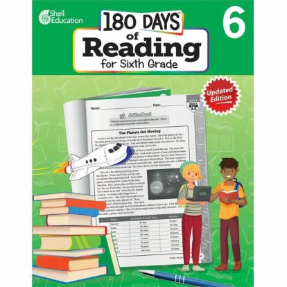 Shell Education 180 Days of Reading for Sixth Grade, 2nd Edition Printed Book1