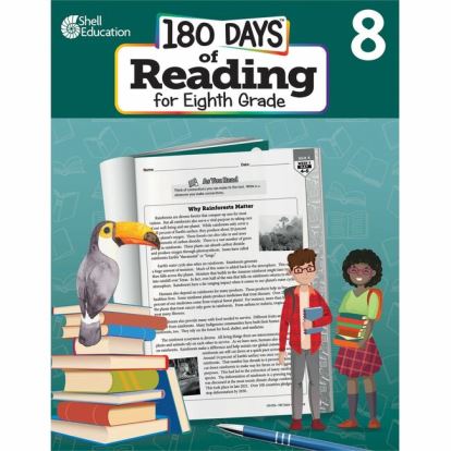 Shell Education 180 Days of Reading for Eighth Grade Printed Book1