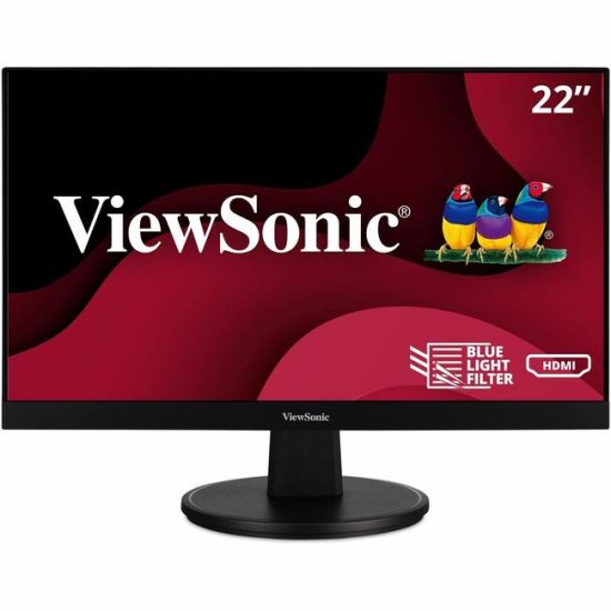 ViewSonic VA2256-MHD 22 Inch IPS 1080p Monitor with Ultra-Thin Bezels, HDMI, DisplayPort and VGA Inputs for Home and Office1