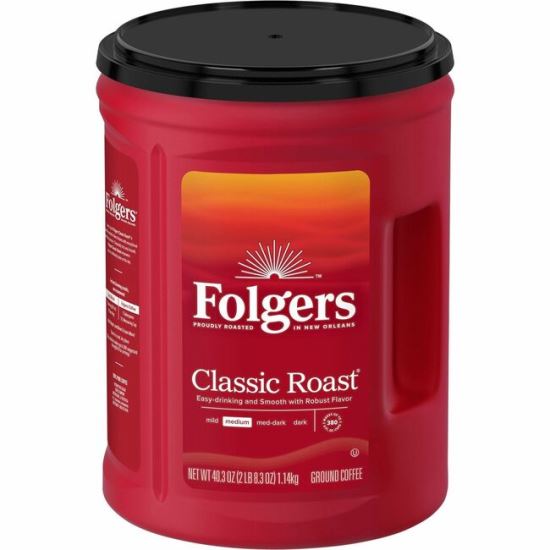 Folgers Ground Canister Classic Roast Coffee1