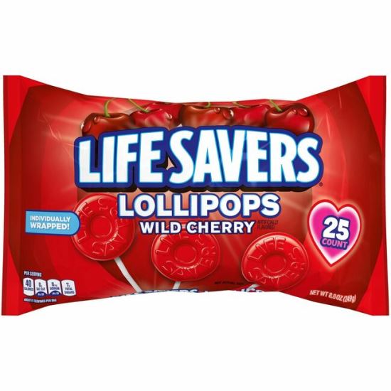 Spangler Lifesavers Wild Cherry Lollipops1