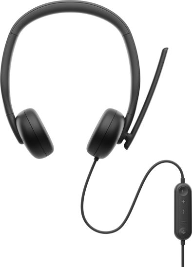 DELL WH3024 Headset Wired Head-band Calls/Music USB Type-C Black1