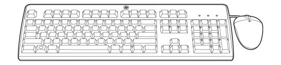 HPE 631346-B21 keyboard Mouse included USB AZERTY French Black1