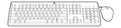 HPE 631348-B21 keyboard Mouse included USB QWERTY Spanish Black1