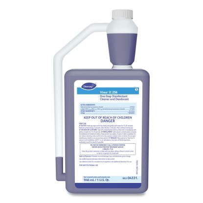 Virex II 256 One-Step Disinfectant Cleaner Deodorant, Mint, 32oz Bottle,6/Crtn1