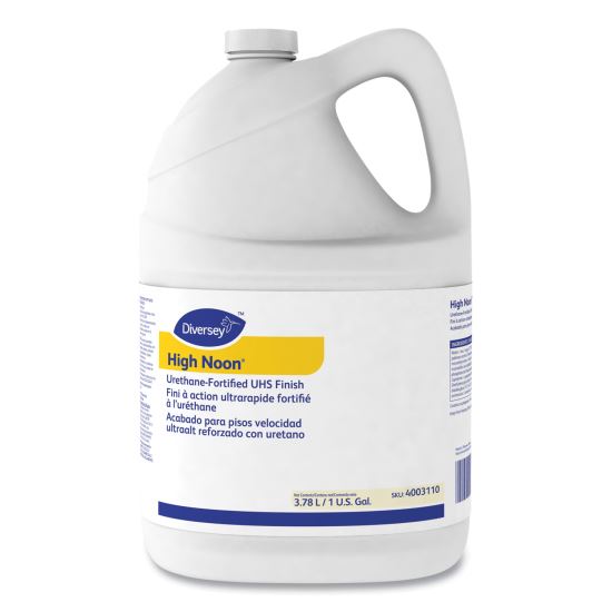 High Noon Urethane-Fortified UHS Floor Finish, Liquid, 1 gal Bottle, 4/Carton1