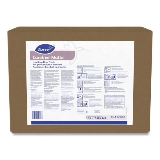 Carefree Matte Floor Finish, Liquid, 5 gal Box1