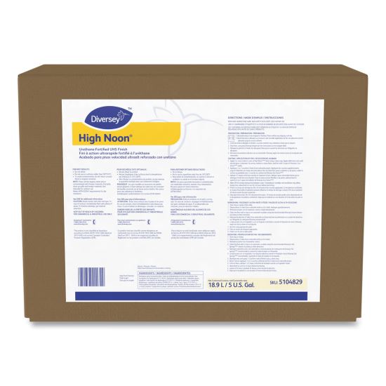 High Noon Urethane-Fortified UHS Floor Finish, Liquid, 5 gal Box1