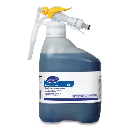 Glance HC Glass and Multi-Surface Cleaner, Ammonia Scent, 5 L RTD Bottle1