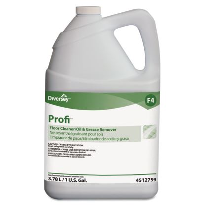 Profi Floor Cleaner and Grease Remover, Liquid, 1 gal Bottle, 4/Carton1