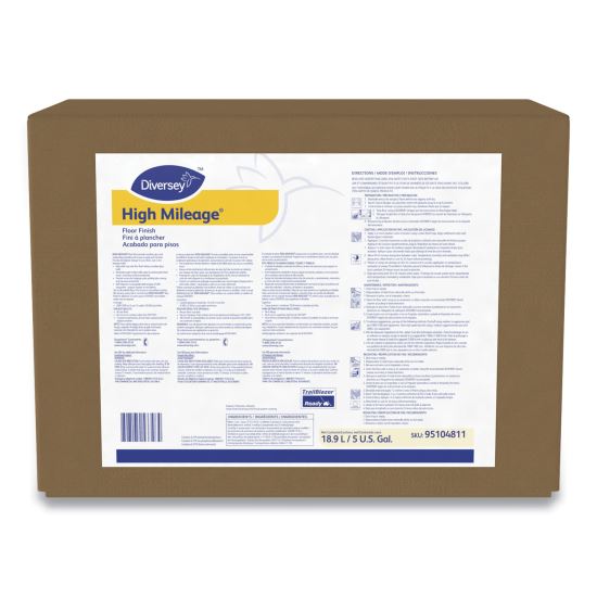 Picture of High Mileage UHS Floor Finish, Light Scent, Liquid, 5 gal Box