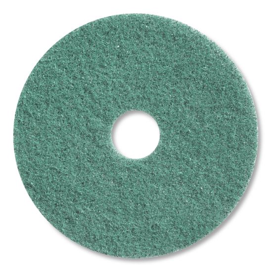 Twister Floor Pad, 17" Diameter, Green, 2/Carton1