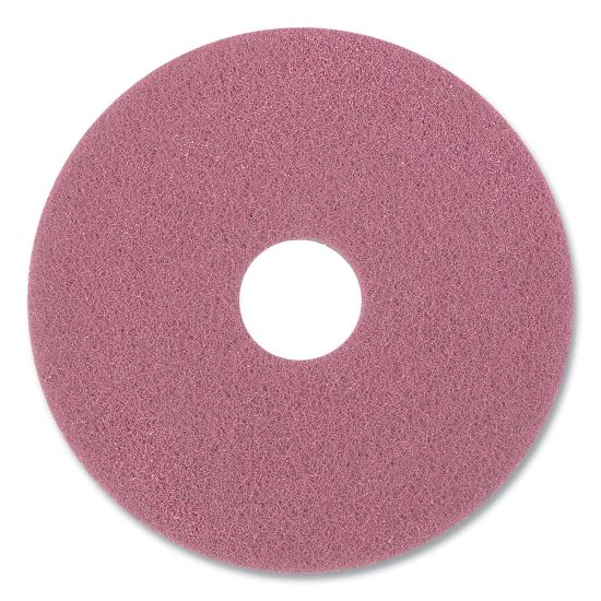 High-Traffic Twister Floor Pad, 27" Diameter, Pink, 2/Pack1