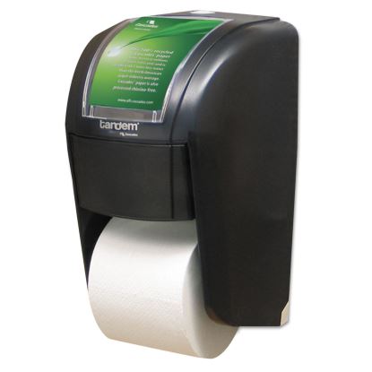 Tandem High Capacity Bath Tissue Dispenser, 6.9 x 6.9 x 12.3, Smoked Gray1