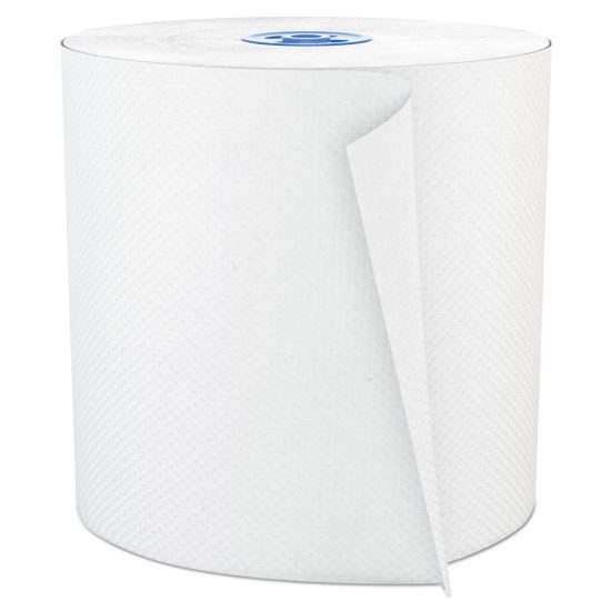 Perform Hardwound Roll Towels for Tandem Dispensers, 1-Ply, 7.5" x 1,050 ft, Ultra White, 6/Carton1