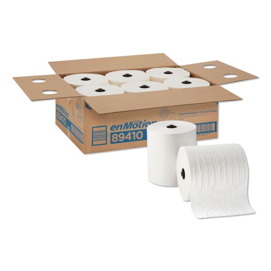 EnMotion Paper Towels, 1-Ply, 8.25" x 420 ft, White, 6 Rolls/Carton1