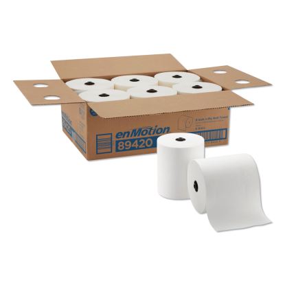 Paper Towels, 1-Ply, 8.25" x 700 ft, White, 6 Rolls/Carton1