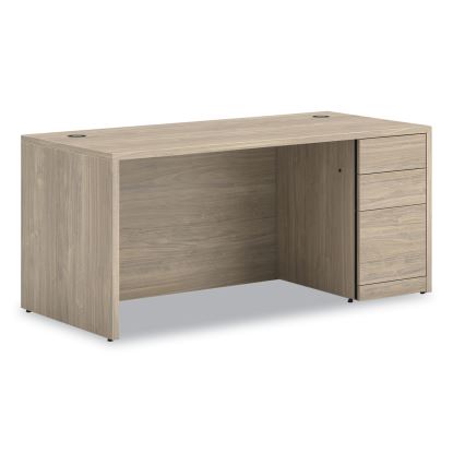 10500 Series Single Pedestal Desk, Right Pedestal: Box/Box/File, 66" x 30" x 29.5", Kingswood Walnut1