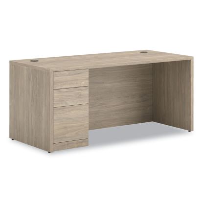 10500 Series Single Pedestal Desk, Left Pedestal: Box/Box/File, 66" x 30" x 29.5", Kingswood Walnut1