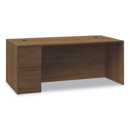 10500 Series Single Pedestal Desk, Left Pedestal: Box/Box/File, 66" x 30" x 29.5", Pinnacle1