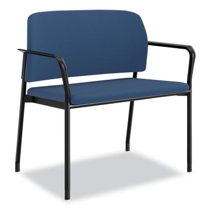 Accommodate Series Bariatric Chair with Arms, 33.5" x 21.5" x 32.5", Elysian Seat, Elysian Back, Charblack Legs1