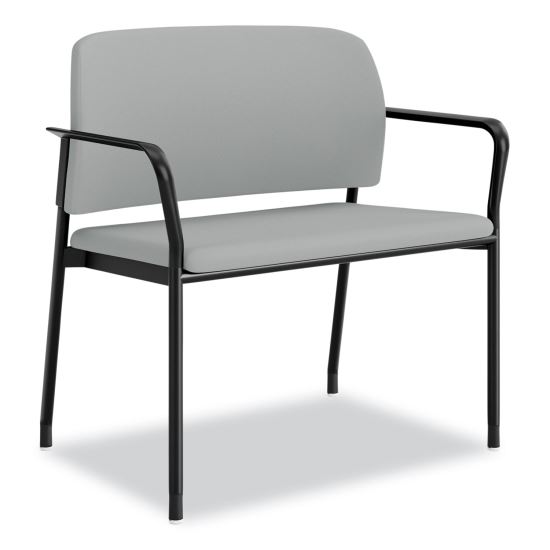 Accommodate Series Bariatric Chair with Arms, 33.5" x 21.5" x 32.5", Flint Seat, Flint Back, Charblack Legs1