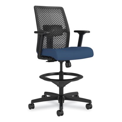 Ignition 2.0 ReActiv Low-Back Task Stool, 22.88" to 31.75" Seat Height, Elysian Seat, Charcoal Back, Black Base1