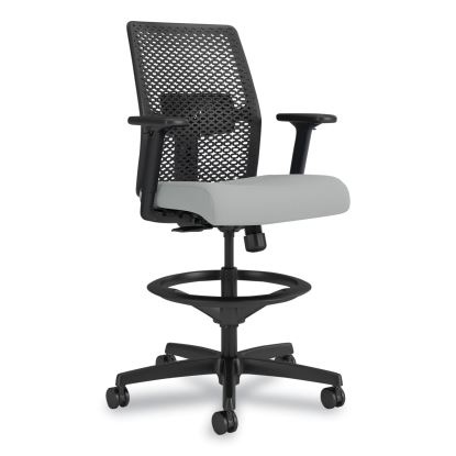 Ignition 2.0 ReActiv Low-Back Task Stool, 22.88" to 31.75" Seat Height, Flint Seat, Charcoal Back, Black Base1
