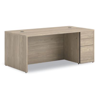10500 Series Single Full-Height Pedestal Desk, Right: Box/Box/File, 72" x 36" x 29.5", Kingswood Walnut1