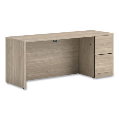 10500 Series Full-Height Right Pedestal Credenza, 72" x 24" x 29.5", Kingswood Walnut1