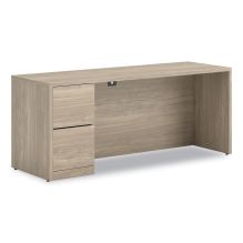 10500 Series Full-Height Left Pedestal Credenza, 72" x 24" x 29.5", Kingswood Walnut1
